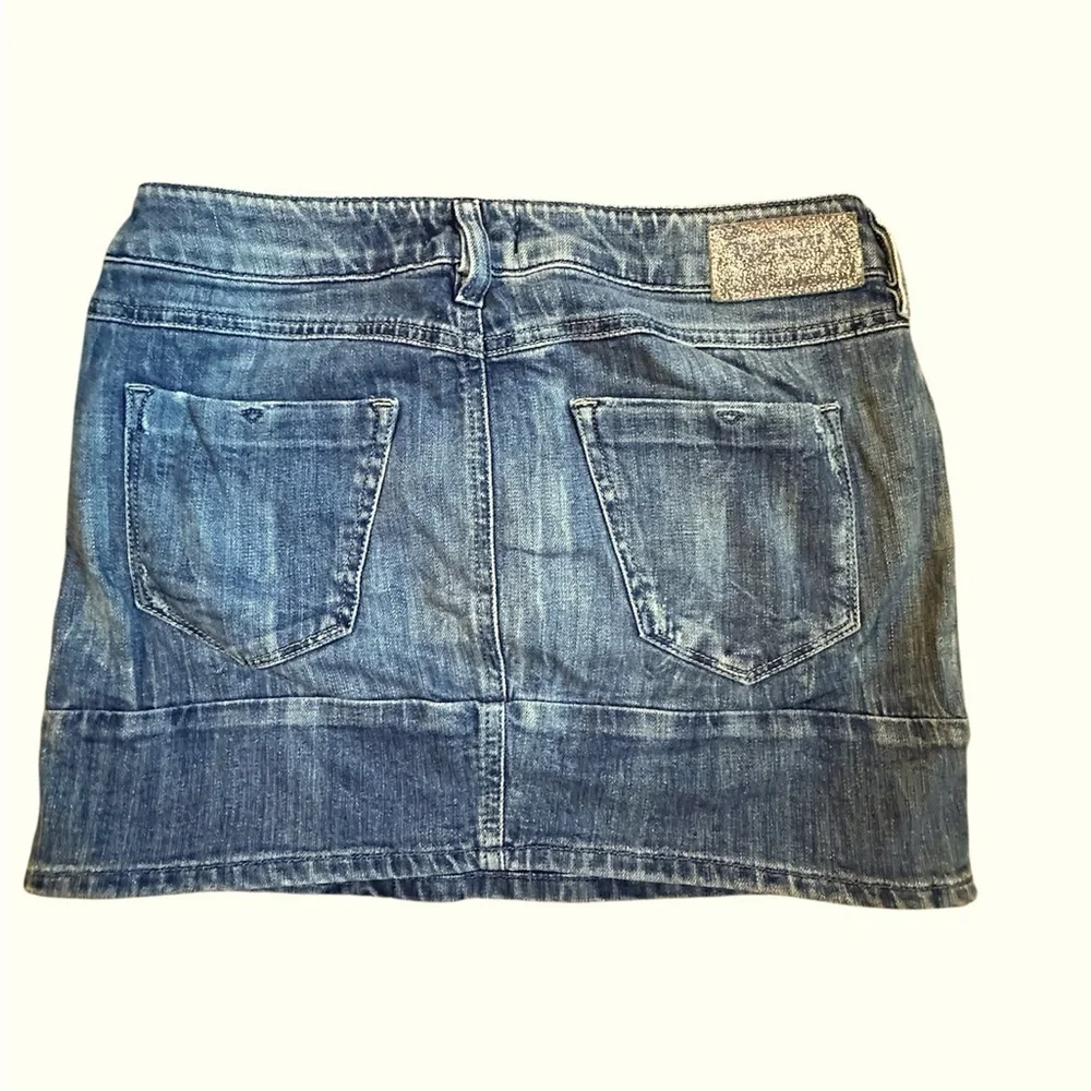 Diesel Mini Denim Skirt Size 27 low rise Grunge Indie Baddie small medium A144